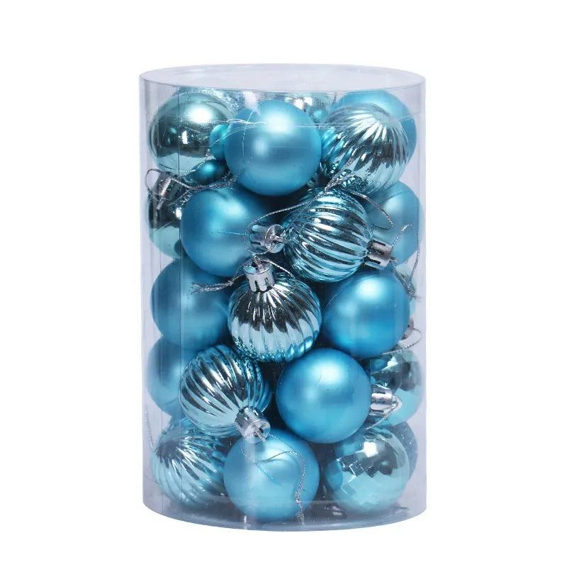 34 Piece Premium Christmas Baubles – 6cm Green Ornaments