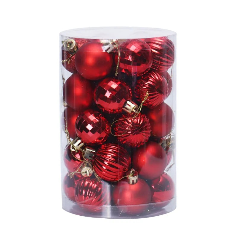 34 Piece Premium Christmas Baubles – 6cm Green Ornaments