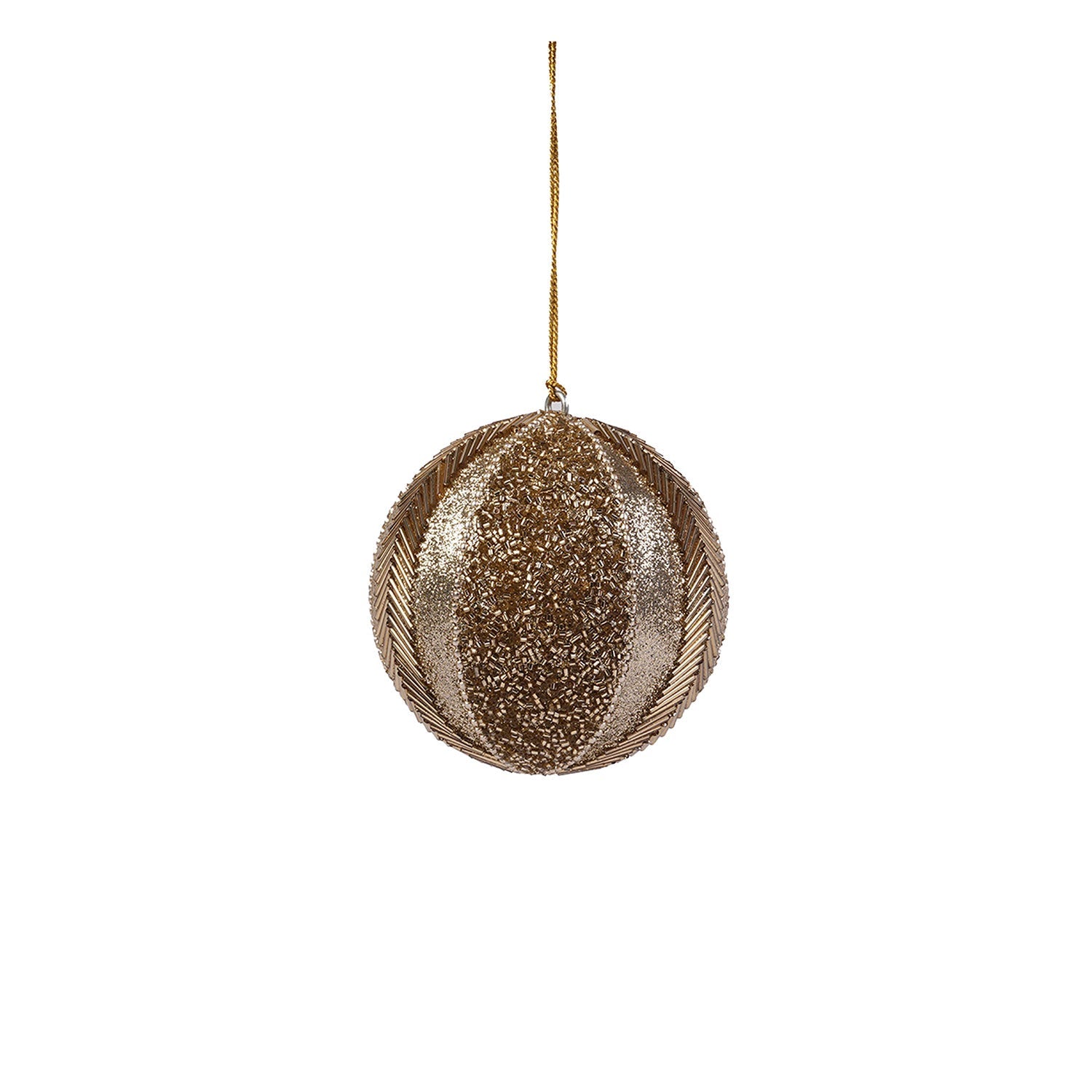 Copper Sequin Christmas Bauble – Luxury Handcrafted Ornament
