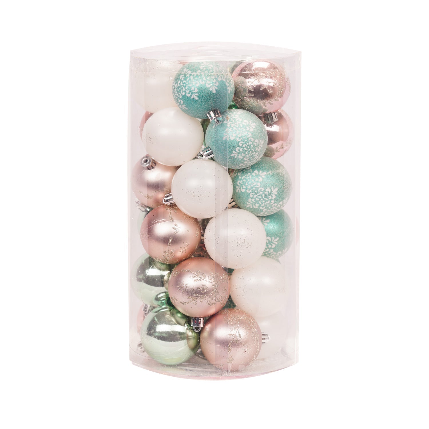 Premium Decorative Christmas Baubles Set – 30 Pieces (6cm)