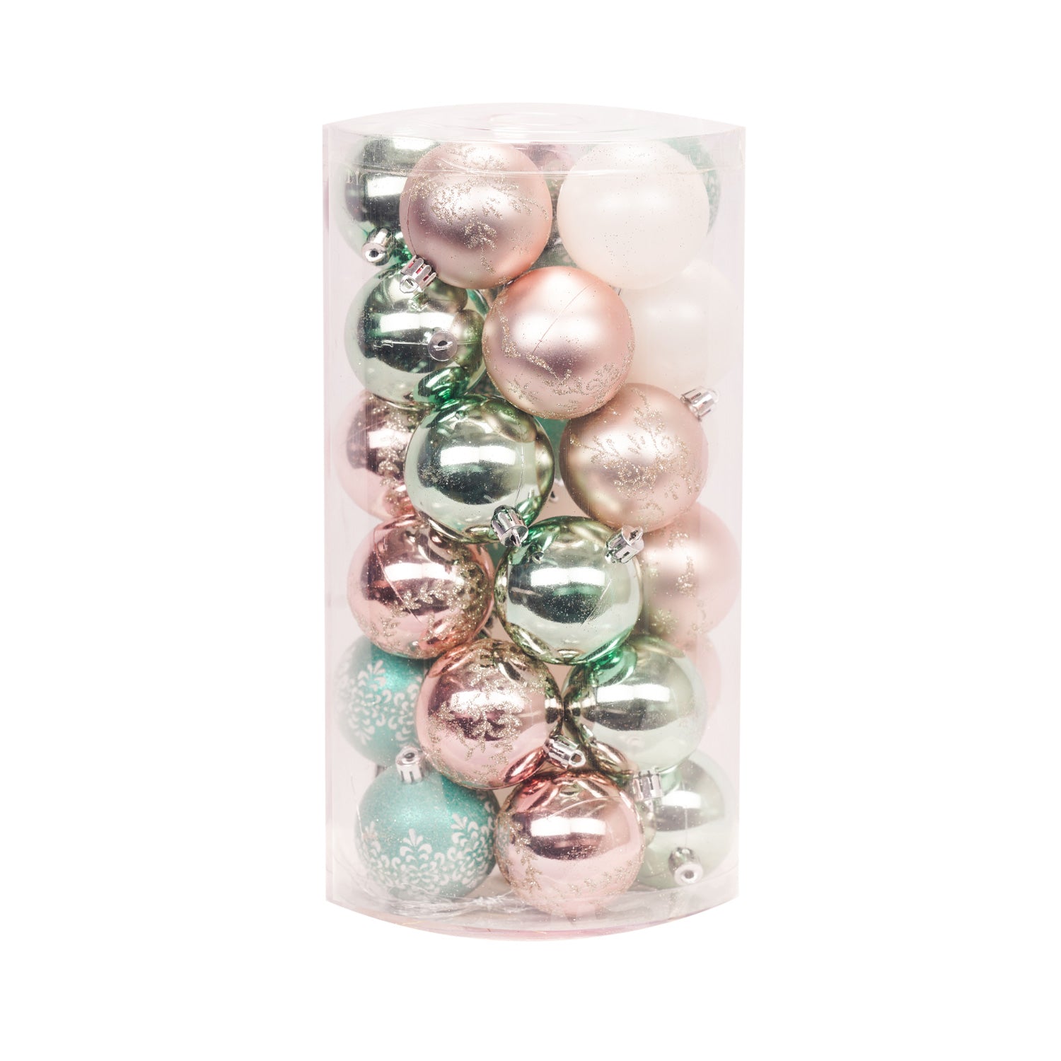Premium Decorative Christmas Baubles Set – 30 Pieces (6cm)