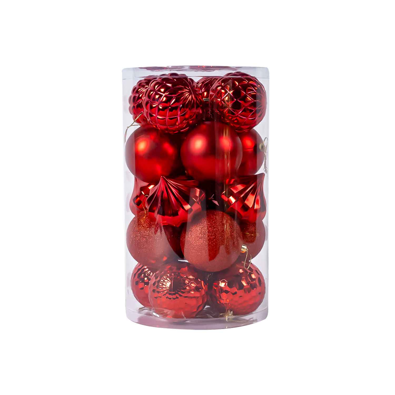 21 Piece Premium Christmas Baubles – 8cm Festive Tree Ornaments