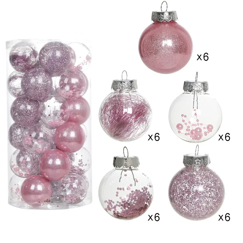 Premium Decorative Christmas Baubles Set – 30 Pieces (6cm)