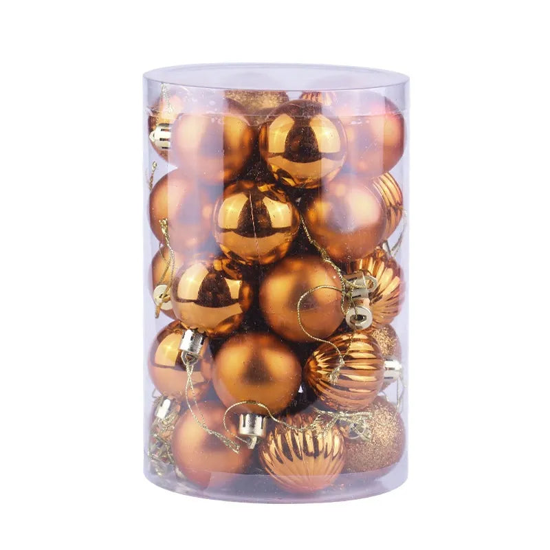 34 Piece Premium Christmas Baubles – 6cm Green Ornaments