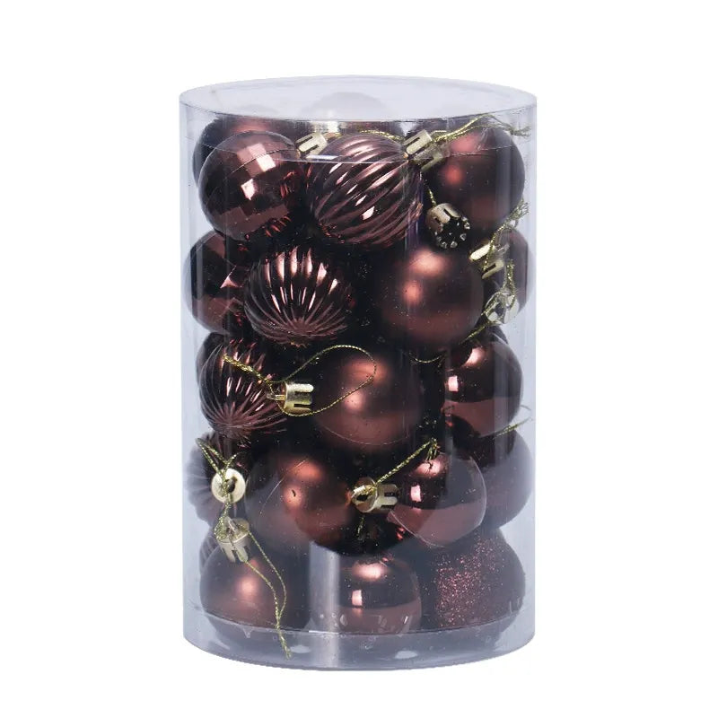 34 Piece Premium Christmas Baubles – 6cm Green Ornaments