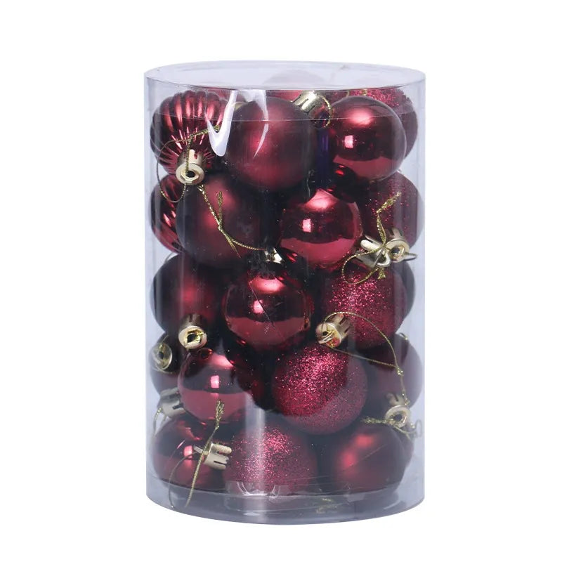 34 Piece Premium Christmas Baubles – 6cm Green Ornaments