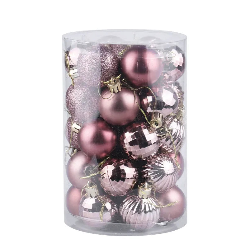 34 Piece Premium Christmas Baubles – 6cm Green Ornaments