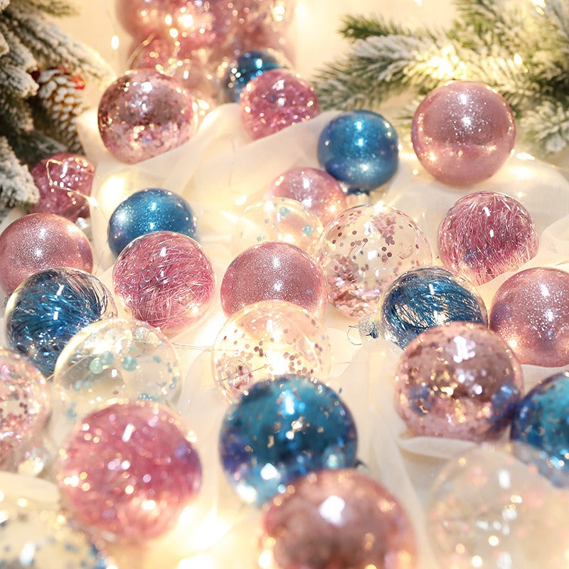 30 Piece Decorative Christmas Baubles – 6cm Ornaments