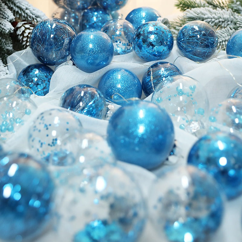 30 Piece Decorative Christmas Baubles – 6cm Ornaments