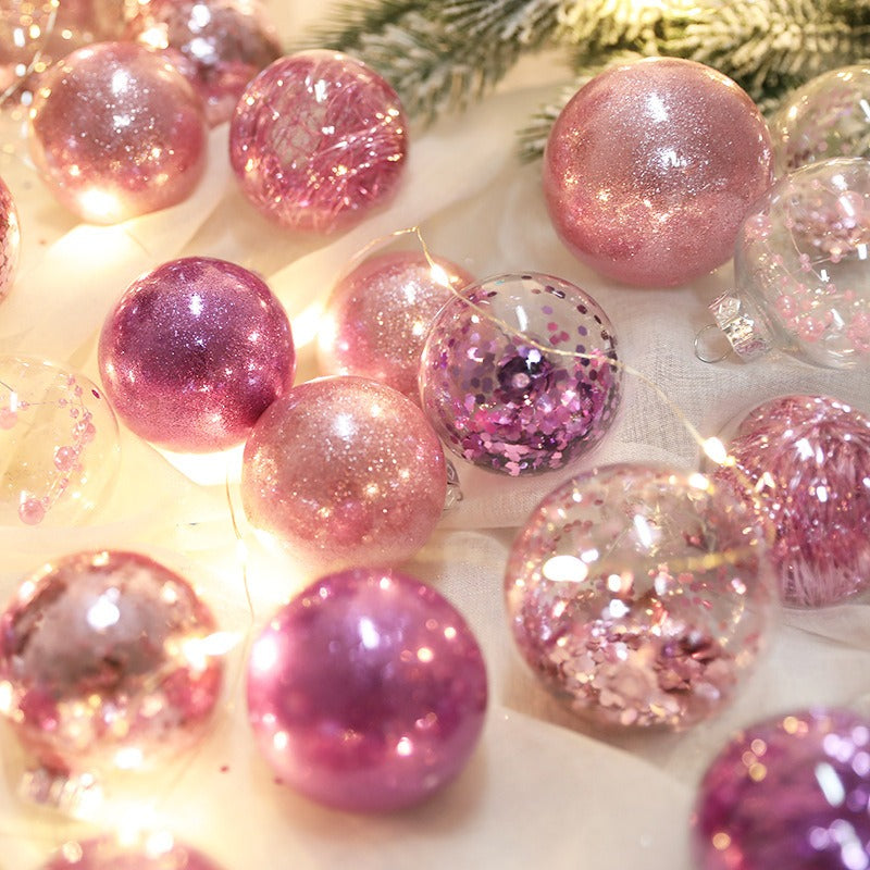 30 Piece Decorative Christmas Baubles – 6cm Ornaments