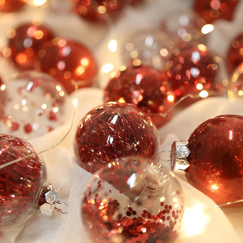 30 Piece Decorative Christmas Baubles – 6cm Ornaments