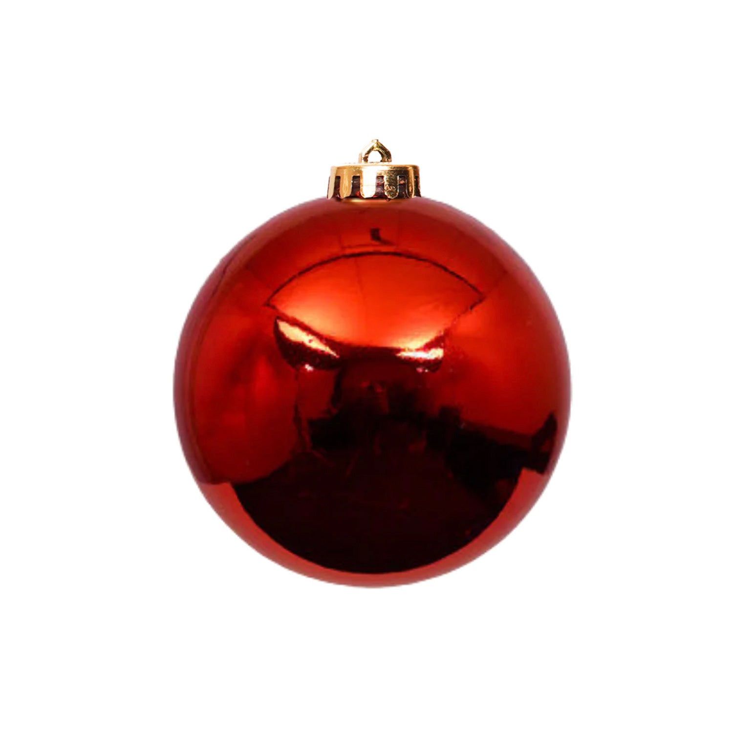 Single Hanging Christmas Bauble – 12cm Glossy Ornament
